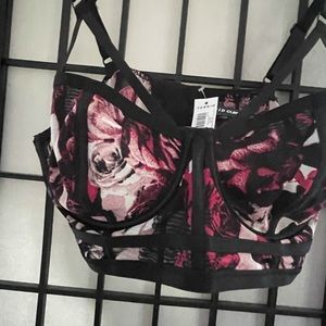 Torrid sheer floral mesh bra plus 00